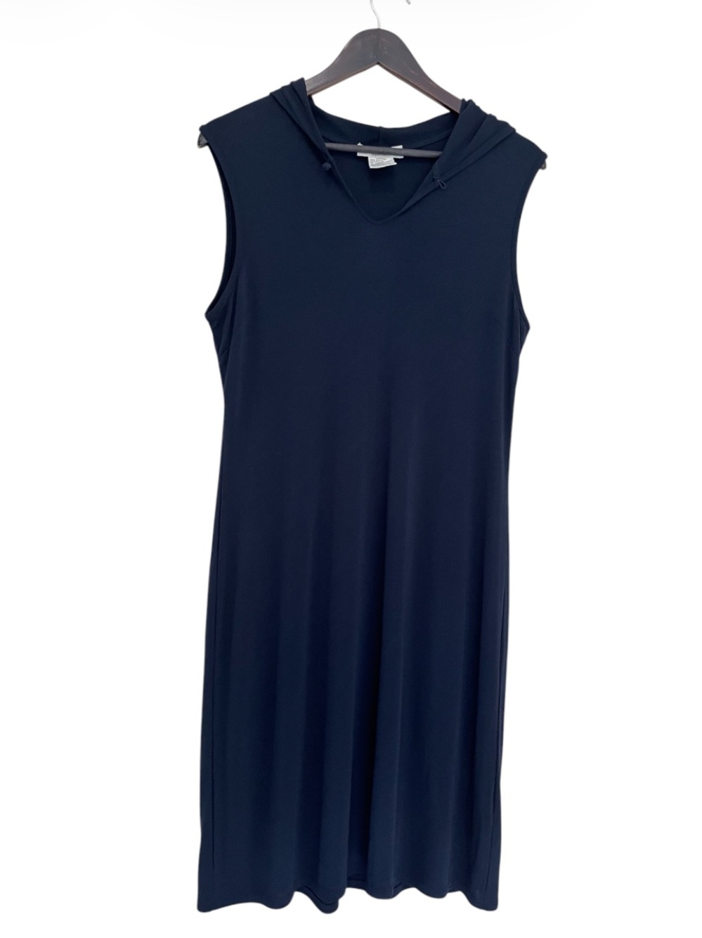 Evan Picone Hooded Navy Blue Sleeveless Dress